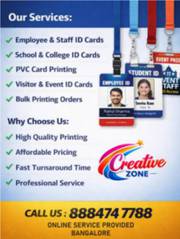 Plastic ID card Rs. 20/- Only | Lanyards Rs. 30/- | Contact Creativ
