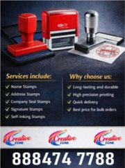 Rubber Stamp Rs. 250/- | Address Stamps Rs. 350/- | Call Creat